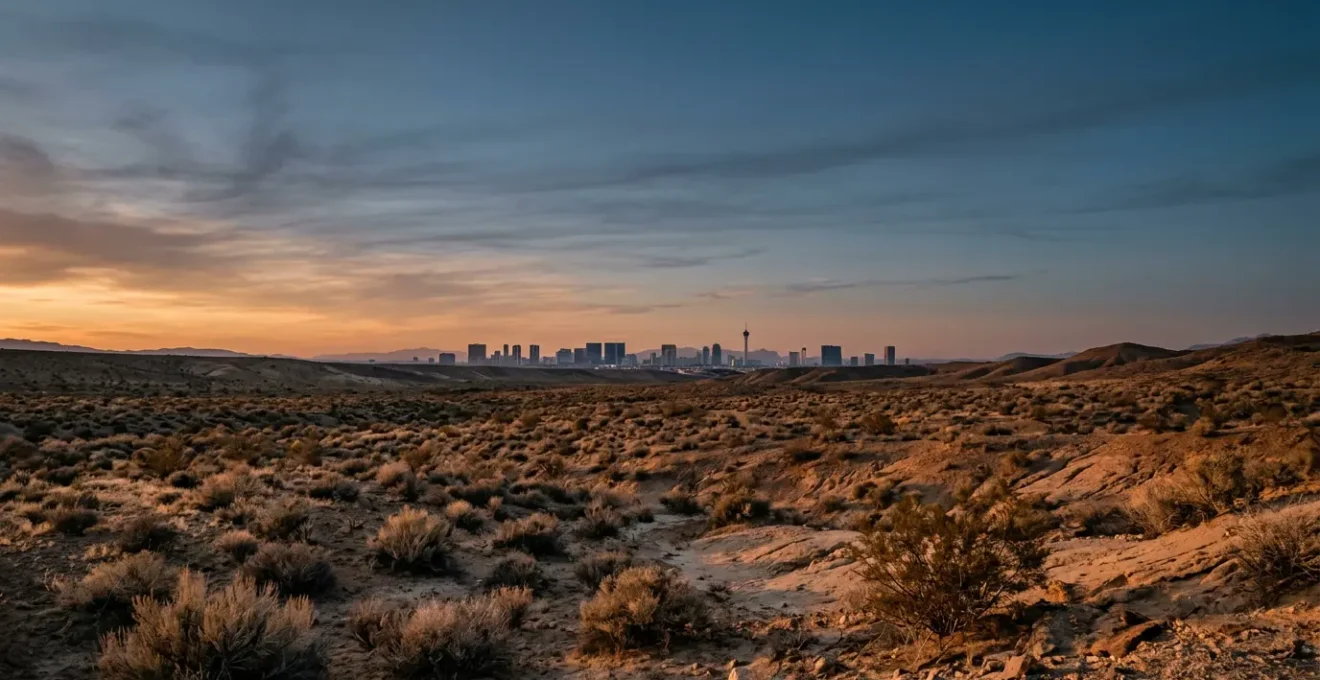 Nevada's layered identity through desert landscape and cultural contrasts