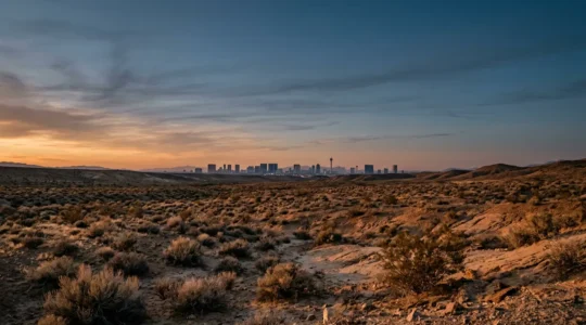 Nevada's layered identity through desert landscape and cultural contrasts