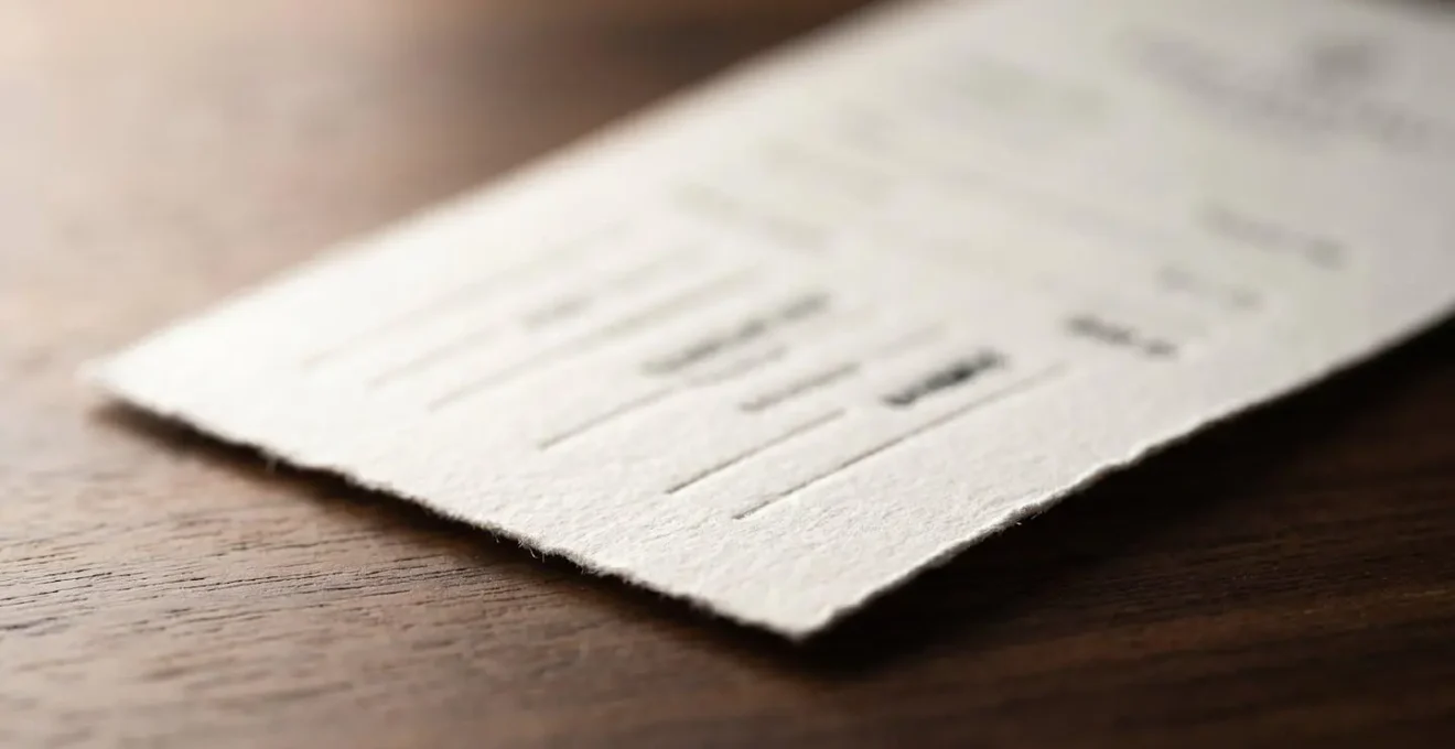 Clean hotel receipt showcasing all-inclusive transparent pricing without hidden fees